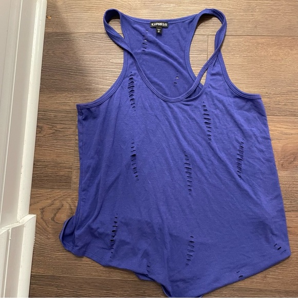 Blue express asymmetrical tank - Picture 4 of 6